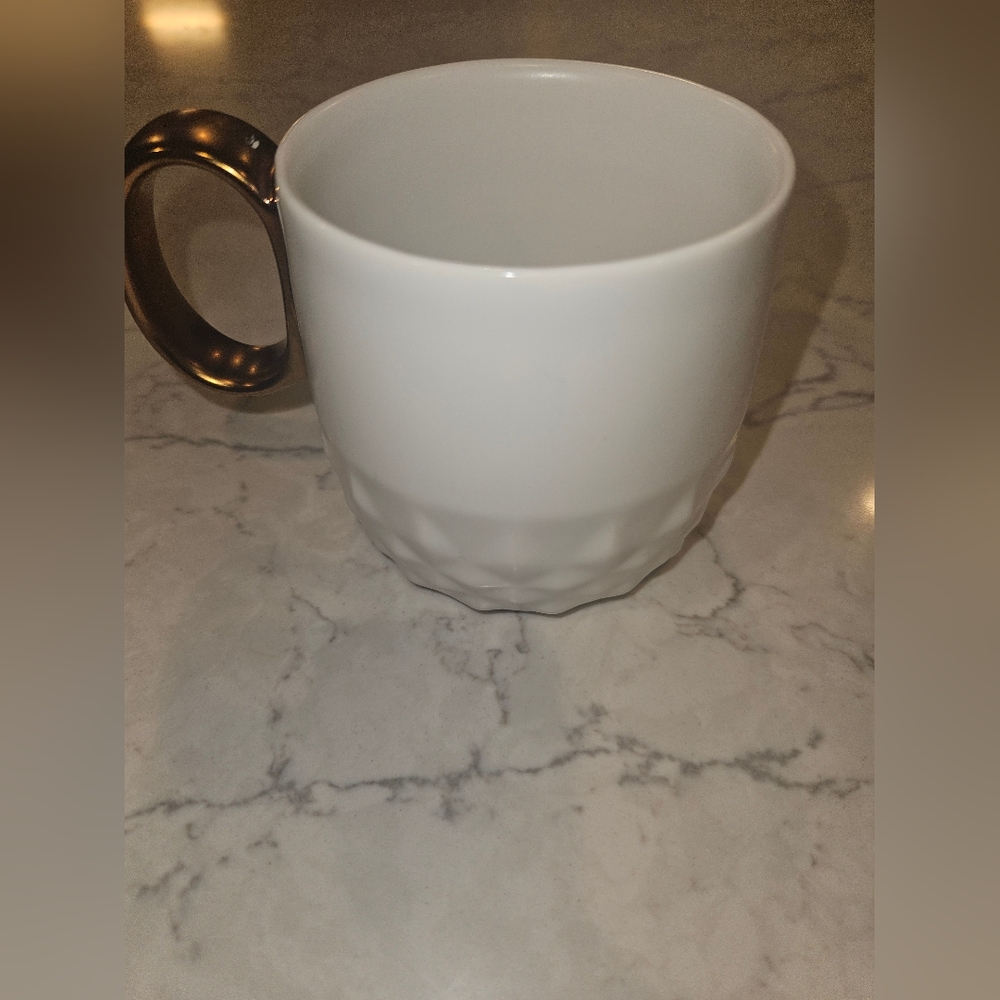 Starbucks coffee mug with copper handle